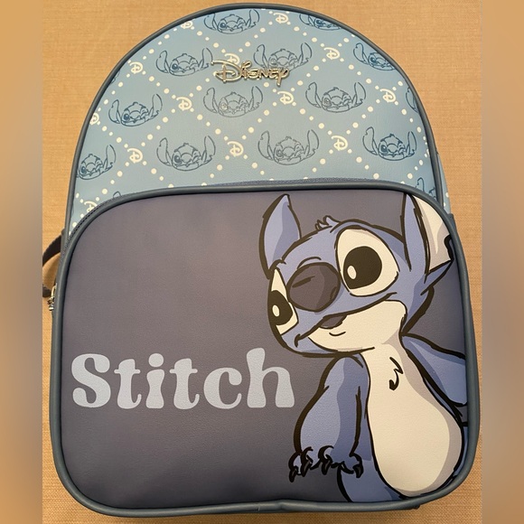 Disney Bags Primark Disneys Stitch Backpack Faux Leather New With